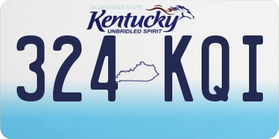 KY license plate 324KQI