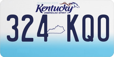 KY license plate 324KQO