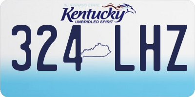 KY license plate 324LHZ