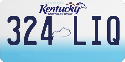 KY license plate 324LIQ
