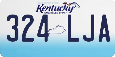 KY license plate 324LJA