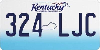 KY license plate 324LJC