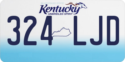KY license plate 324LJD