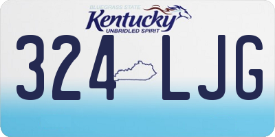 KY license plate 324LJG