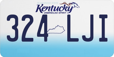KY license plate 324LJI