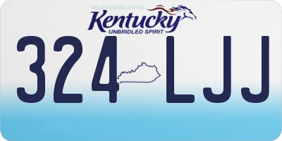 KY license plate 324LJJ