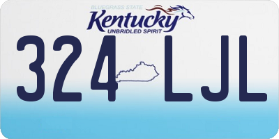 KY license plate 324LJL