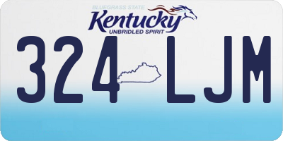 KY license plate 324LJM