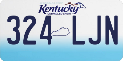 KY license plate 324LJN
