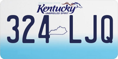 KY license plate 324LJQ