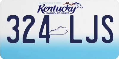 KY license plate 324LJS