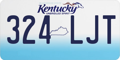 KY license plate 324LJT
