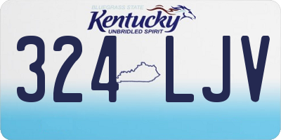 KY license plate 324LJV