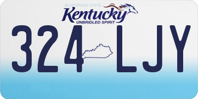 KY license plate 324LJY