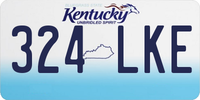 KY license plate 324LKE