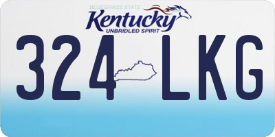 KY license plate 324LKG