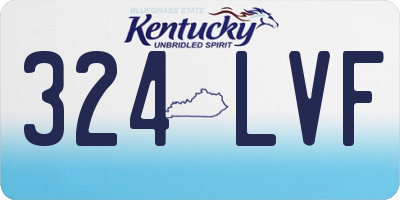 KY license plate 324LVF