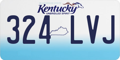 KY license plate 324LVJ