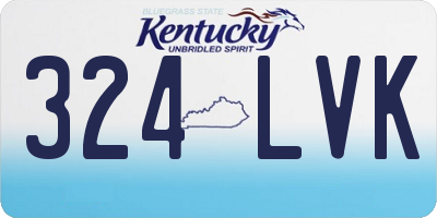 KY license plate 324LVK