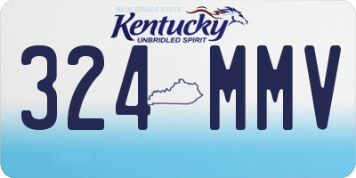 KY license plate 324MMV