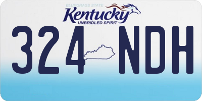 KY license plate 324NDH
