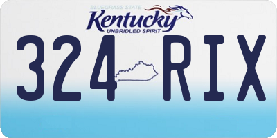 KY license plate 324RIX