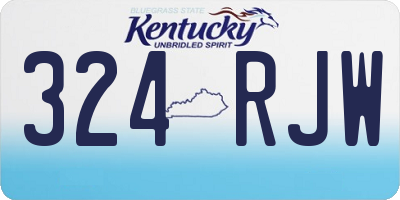 KY license plate 324RJW