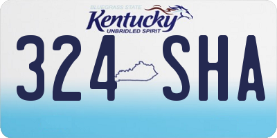 KY license plate 324SHA