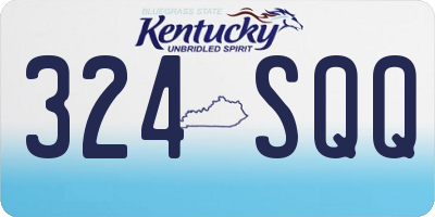 KY license plate 324SQQ