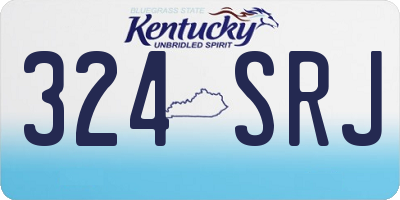 KY license plate 324SRJ