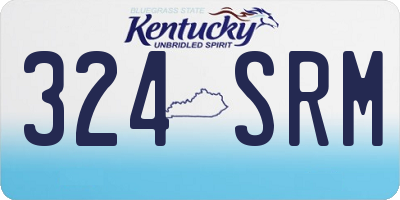 KY license plate 324SRM