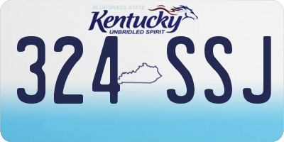KY license plate 324SSJ