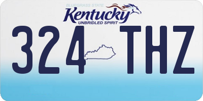 KY license plate 324THZ