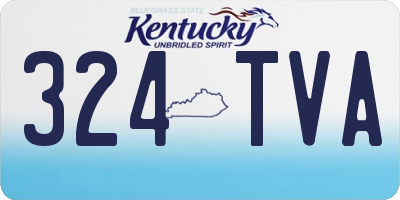 KY license plate 324TVA