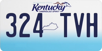 KY license plate 324TVH