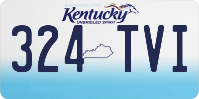 KY license plate 324TVI