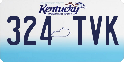KY license plate 324TVK