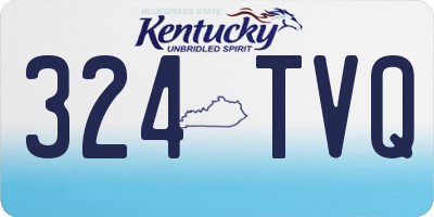 KY license plate 324TVQ