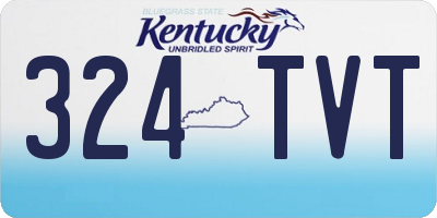 KY license plate 324TVT