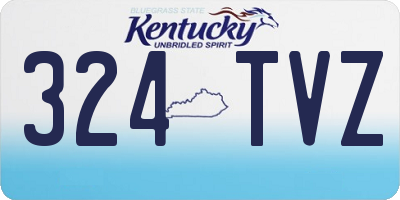 KY license plate 324TVZ