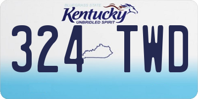 KY license plate 324TWD