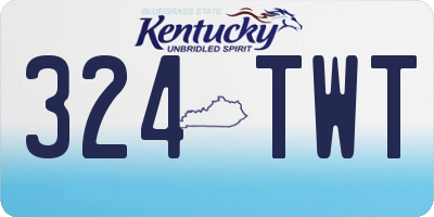 KY license plate 324TWT
