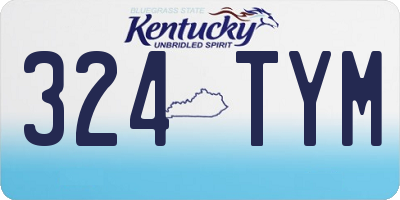 KY license plate 324TYM