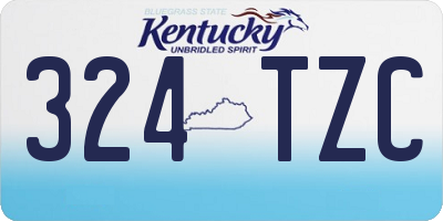 KY license plate 324TZC
