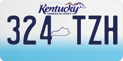 KY license plate 324TZH