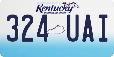 KY license plate 324UAI