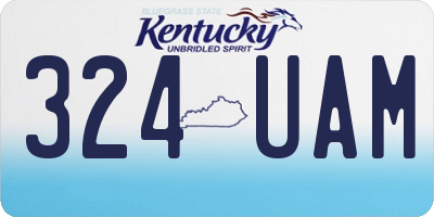 KY license plate 324UAM