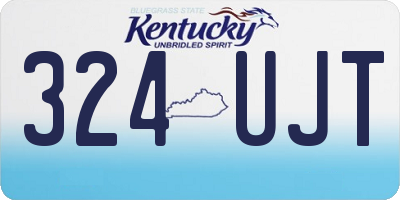 KY license plate 324UJT