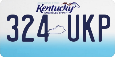 KY license plate 324UKP