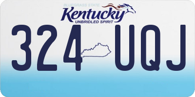 KY license plate 324UQJ